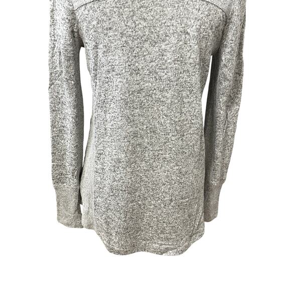 Mudd Marled Pullover Sweater Scoop Neckline Long Sleeve Relaxed Fit Gray W Small - Picture 6 of 8